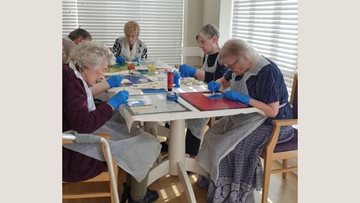 Crafting sessions at Sheraton Court care home